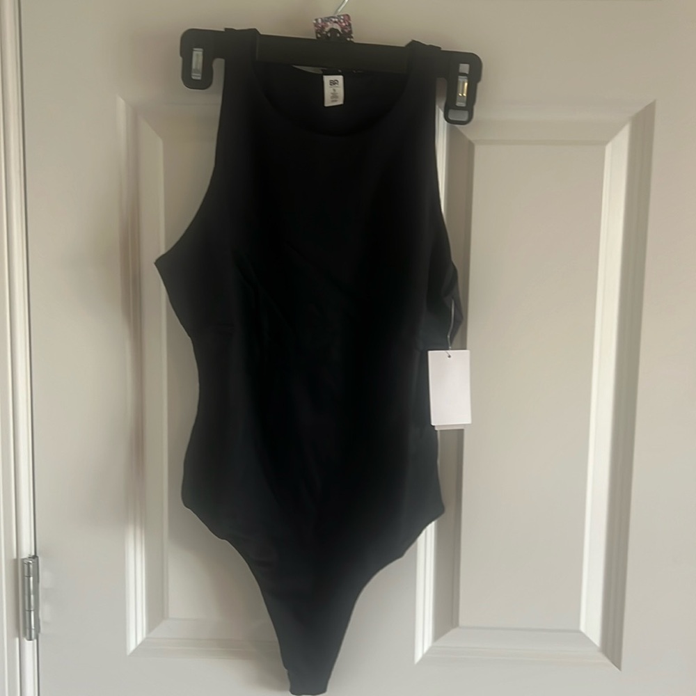 BP. Nordstrom Butter Tank Bodysuit in Black NWT